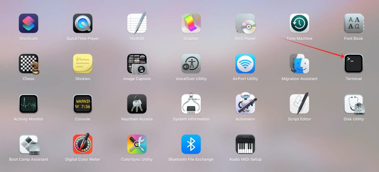 Terminal on Mac