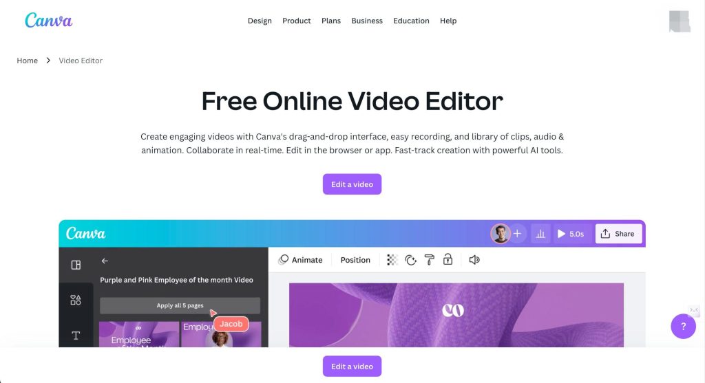 Canva-video-editor